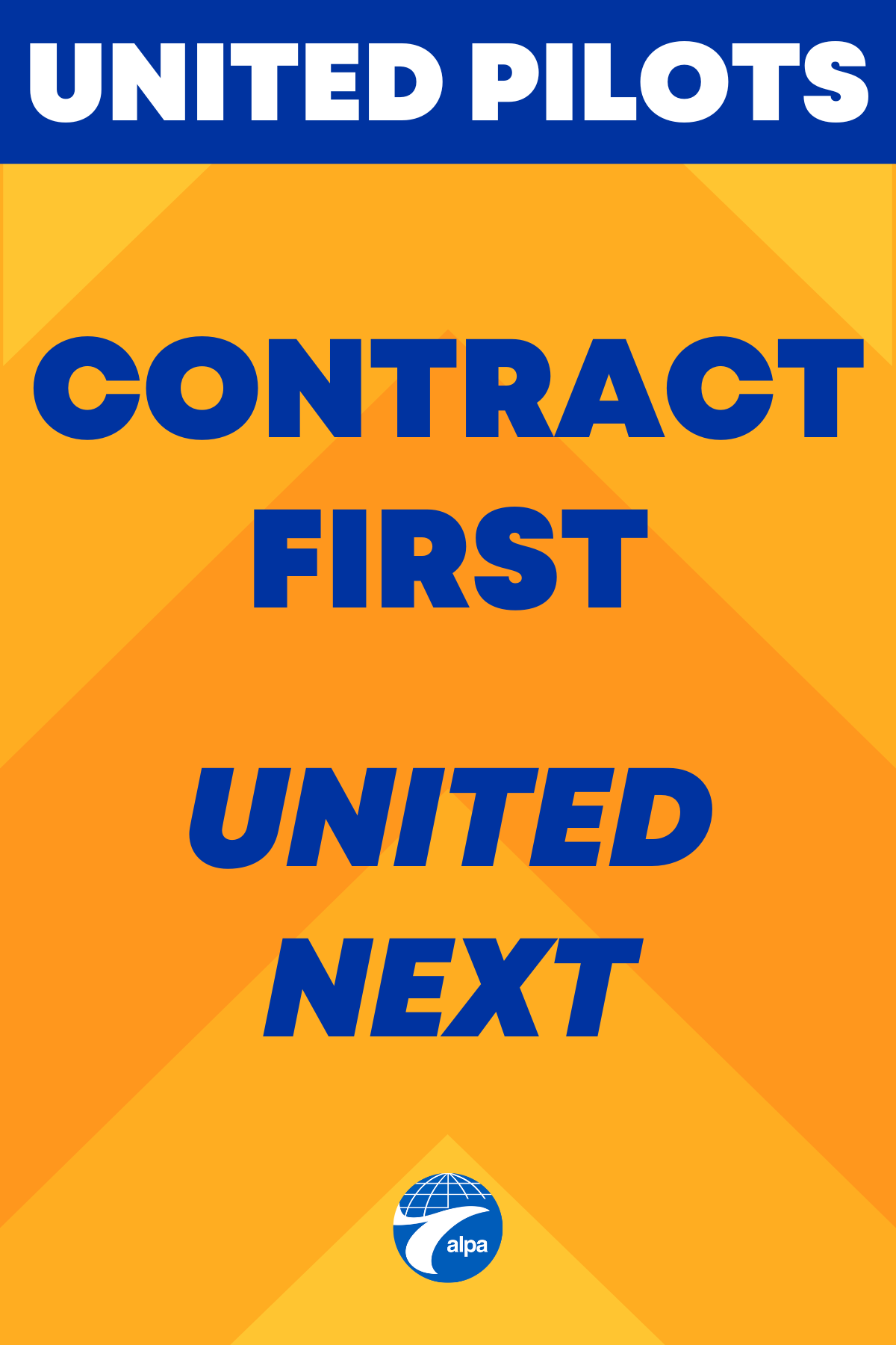 Contract First United Next picket sign image