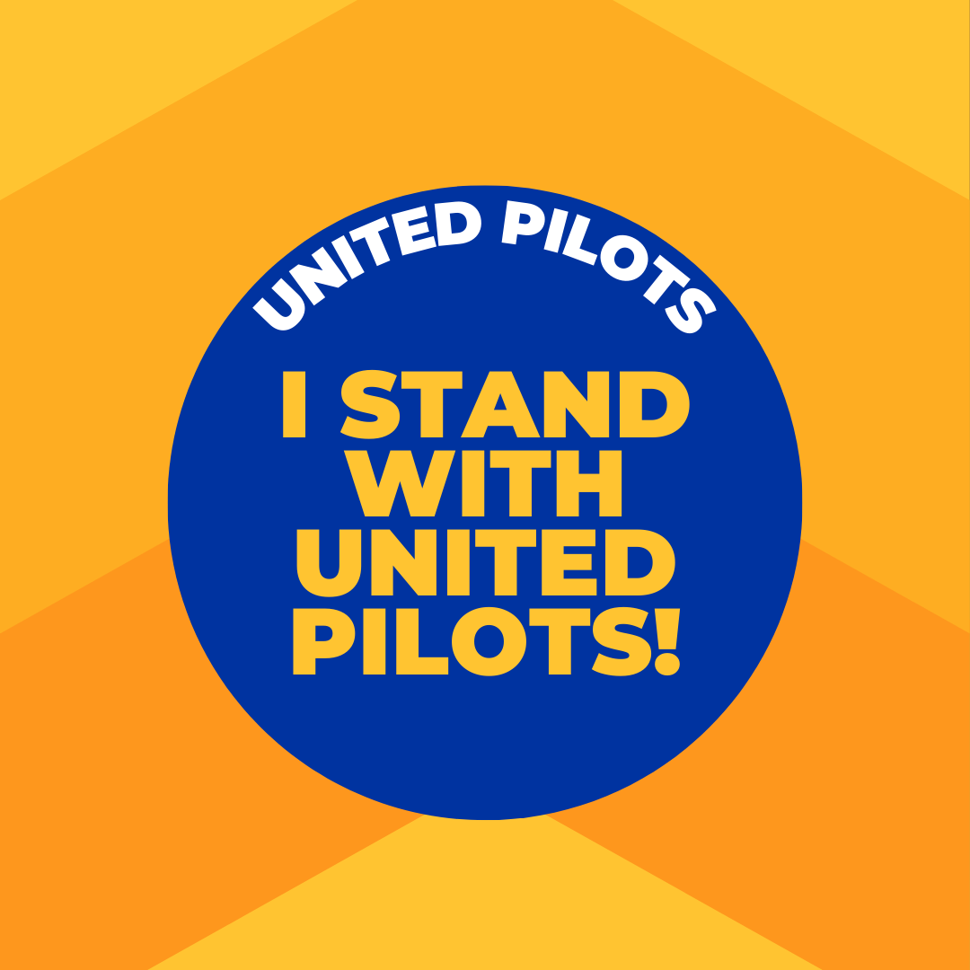 I stand with United Pilots